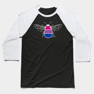 Bisexual Pride Bee (Dark) Baseball T-Shirt